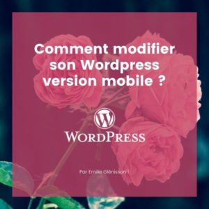 Modifier Worpdress version mobile : article tuto sur comment rendre responsive son site wordpress ?